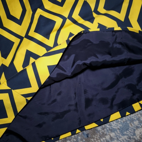 Ralph Lauren Black Label Geometric Sleeveless Shift A-Line Dress Size 10 - Picture 8 of 9